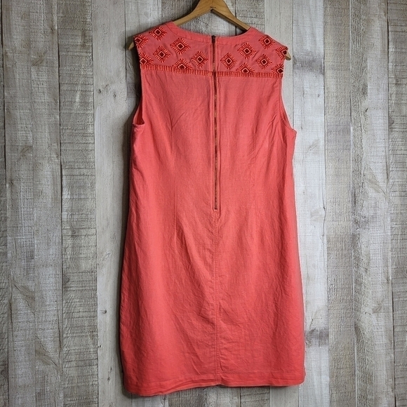 J. CREW Sleeveless Linen/Cotton Sundress. Size Medium - Picture 7 of 13